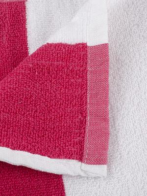 cotton stripe bath and pool towel : blue - 15314535 - Standard Image - 3