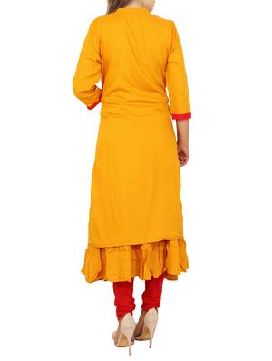 layered embroidered kurta - 15315190 - Standard Image - 3