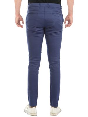 blue cotton chinos trouser - 15315880 - Standard Image - 3