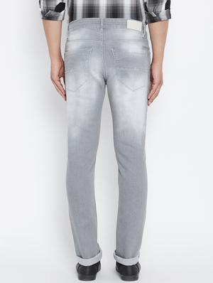 grey denim washed jeans - 15316021 - Standard Image - 3