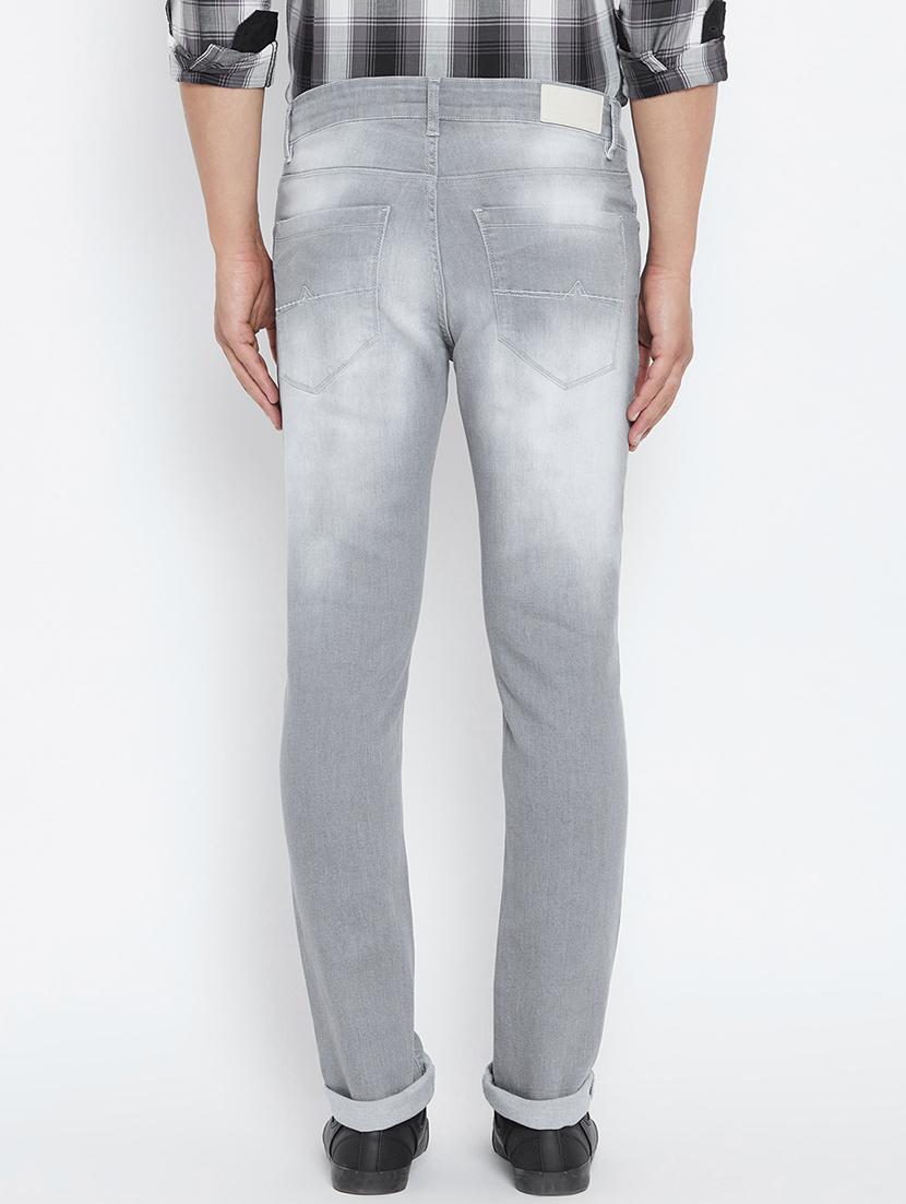 grey denim washed jeans - 15316021 - Zoom Image - 3