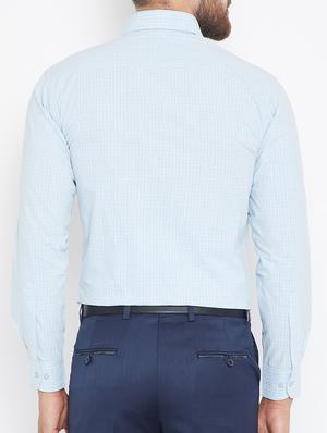 light blue cotton formal shirt - 15316063 - Standard Image - 3
