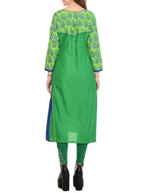 a-line printed kurta - 15316425 - Standard Image - 3