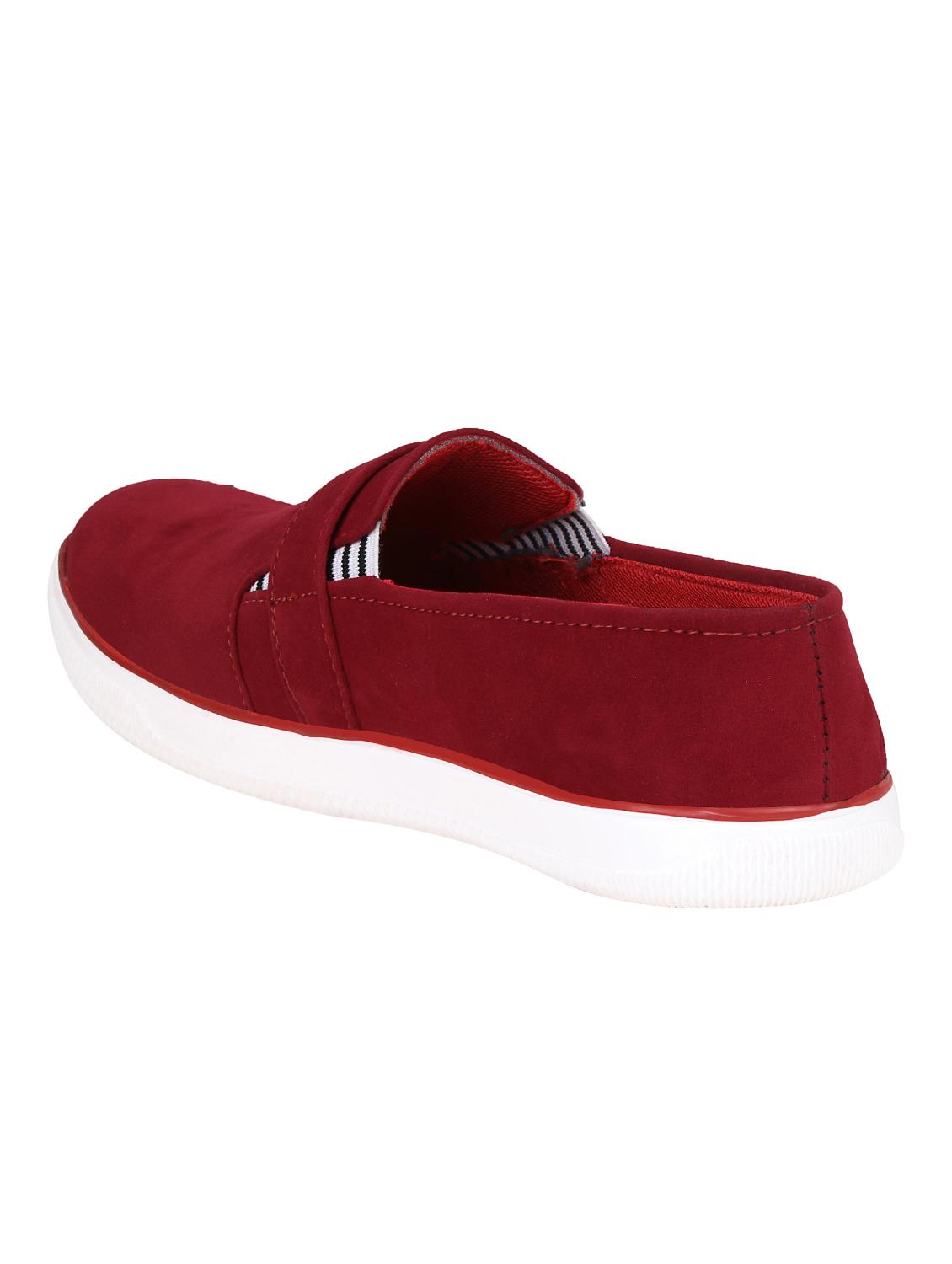 maroon suede casual slipon - 15318848 - Zoom Image - 3