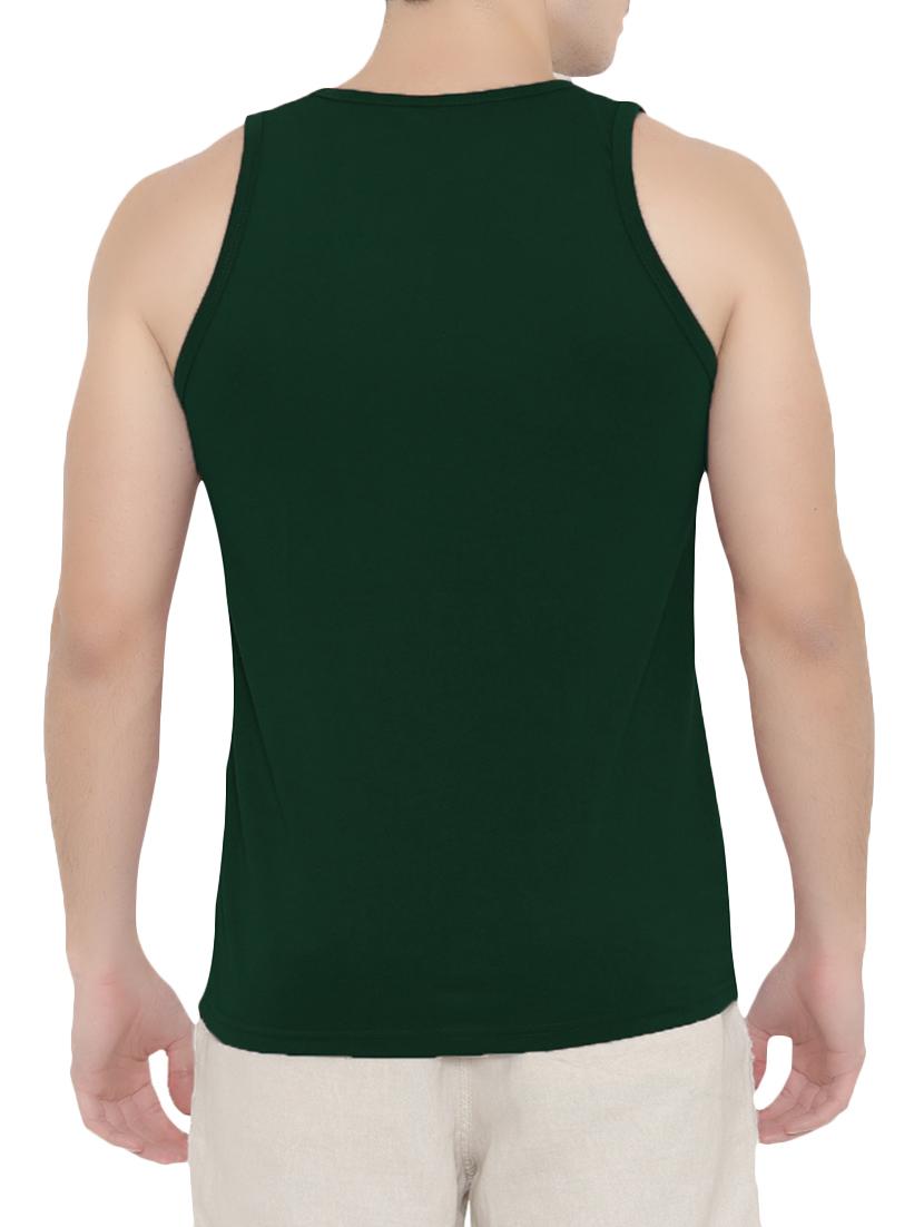 green cotton front print t-shirt - 15320641 - Zoom Image - 3