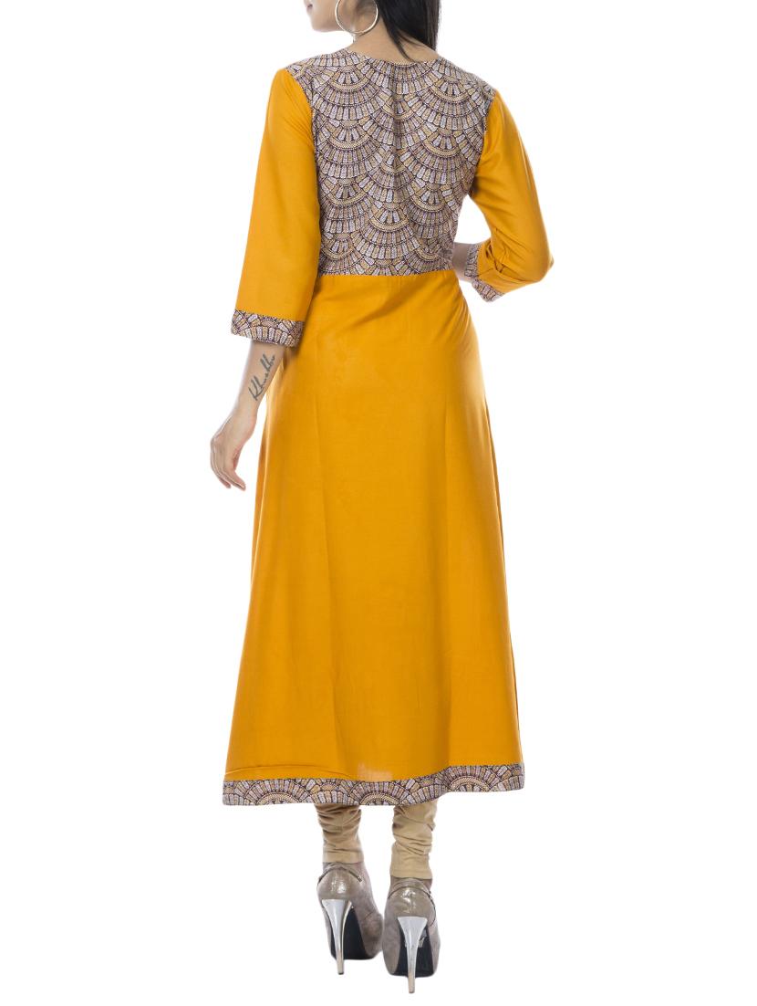 Printed a-line kurta - 15320696 - Zoom Image - 3