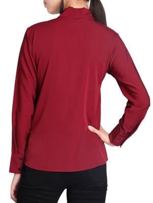 tie-up neck button up top - 15321244 - Standard Image - 3