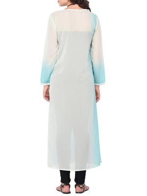 ombre effect longline shrug - 15323425 - Standard Image - 3