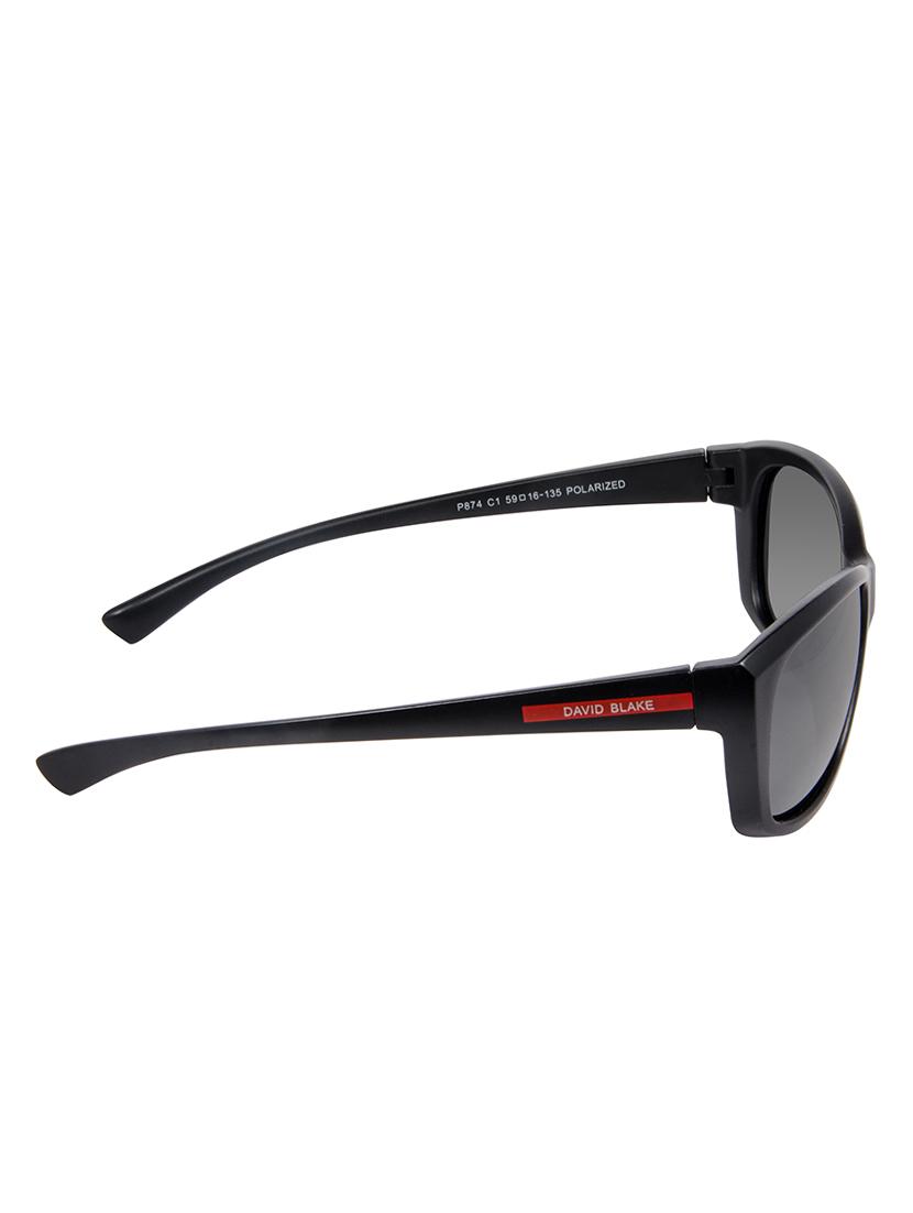 david blake black rectangular polarized & uv protected sunglass - 15324019 - Zoom Image - 3