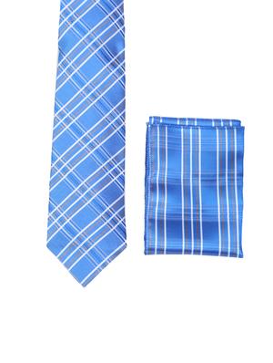 multi colored micro fiber tie with pocket square and belt - 15326424 - Standard Image - 6