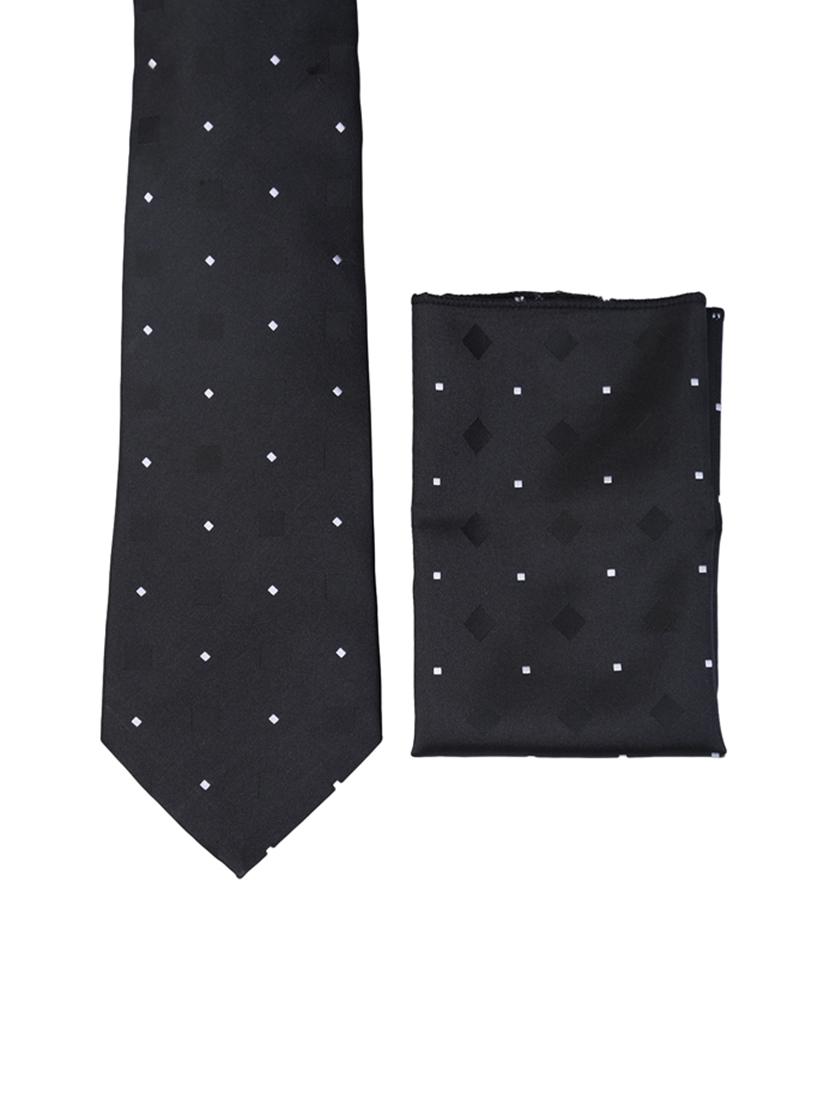 multi colored micro fiber tie with belt and pocket square - 15326430 - Zoom Image - 3