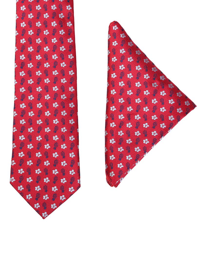 multi colored micro fiber tie with pocket square and belt - 15326433 - Zoom Image - 3