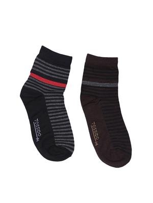 multi colored micro fiber tie with socks and belt - 15326434 - Standard Image - 3