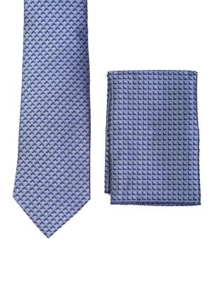 multi colored micro fiber tie with pocket square and belt - 15326437 - Standard Image - 3