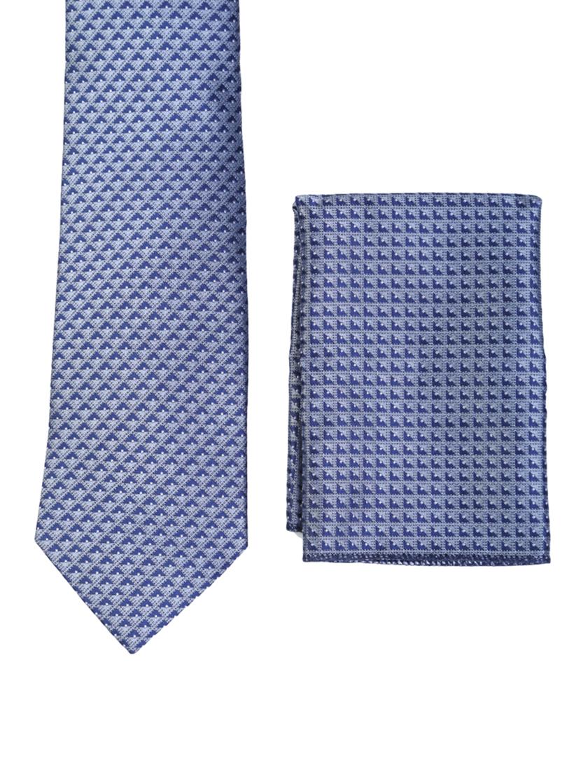 multi colored micro fiber tie with pocket square and belt - 15326437 - Zoom Image - 3
