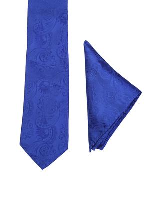 multi colored micro fiber tie with belt and pocket square - 15326440 - Standard Image - 3
