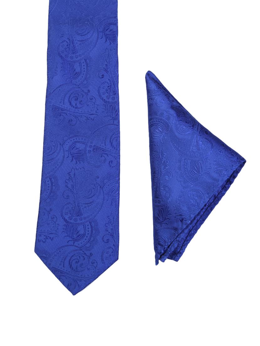 multi colored micro fiber tie with belt and pocket square - 15326440 - Zoom Image - 3