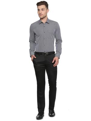 black cotton formal shirt - 15327489 - Standard Image - 3