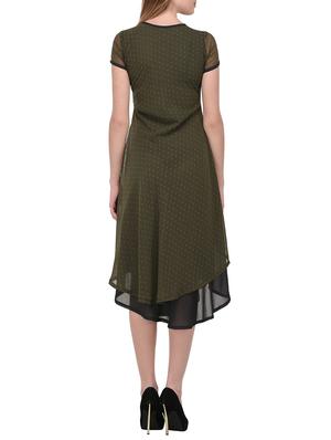 printed asymmetrical hem dress - 15328074 - Standard Image - 3