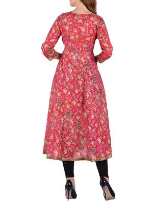 a-line printed kurta - 15328107 - Standard Image - 3