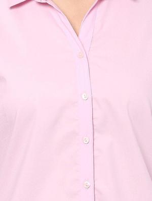 solid three quarter sleeved shirt - 15328313 - Standard Image - 3