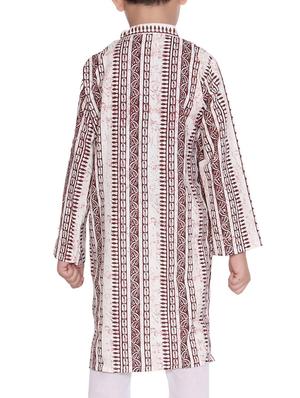 red cotton kurta set - 15328426 - Standard Image - 3