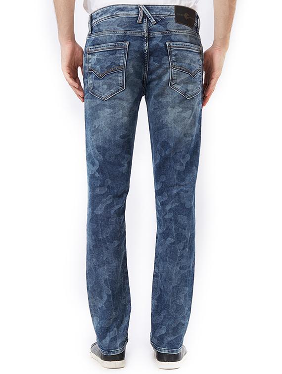 blue cotton washed jeans - 15328581 - Zoom Image - 3