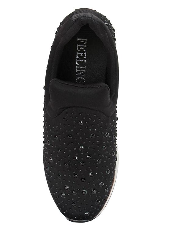 black suede slip on casual shoes - 15328628 - Zoom Image - 3