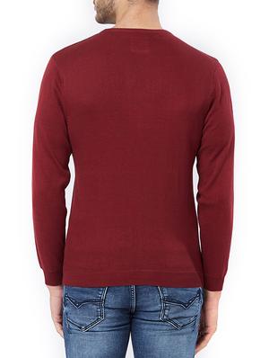 red cotton pullover - 15328655 - Standard Image - 3