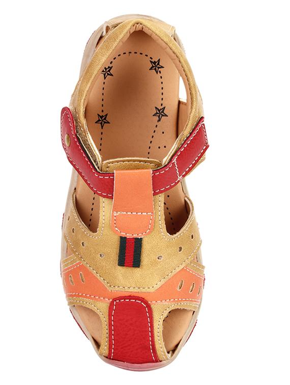 beige leatherette sandals - 15328693 - Zoom Image - 3