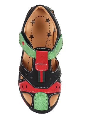 multi colored leatherette sandals - 15328694 - Standard Image - 3