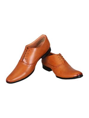 tan Leather lace-up oxford - 15328795 - Standard Image - 3