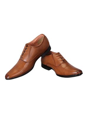brown Leather lace-up oxford - 15328803 - Standard Image - 3