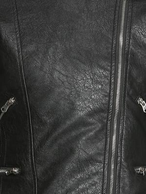 embroidered leatherette jacket - 15329147 - Standard Image - 3