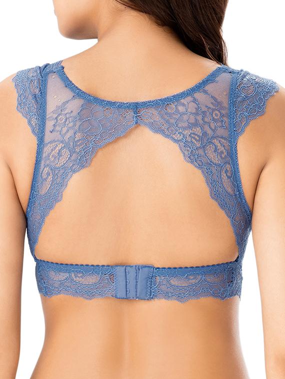 cutout back laced bralette - 15330186 - Zoom Image - 3