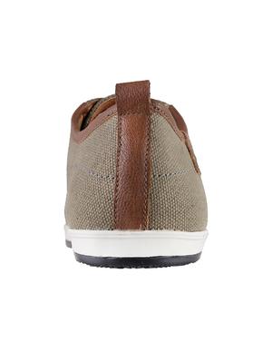 tan Canvas lace up sneaker - 15330541 - Standard Image - 3