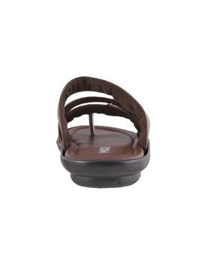 brown Leather slip on slipper - 15330632 - Standard Image - 3