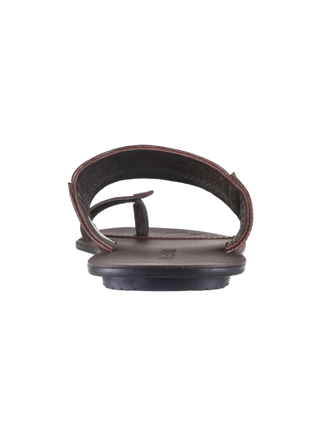 brown Leather slip on slipper - 15330689 - Zoom Image - 3