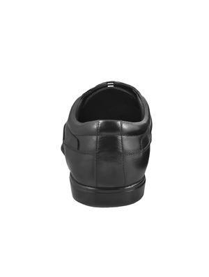 black Leather lace-up derbys - 15330705 - Standard Image - 3
