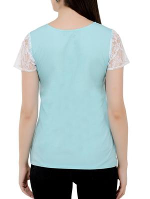 laced raglan sleeve top - 15331277 - Standard Image - 3