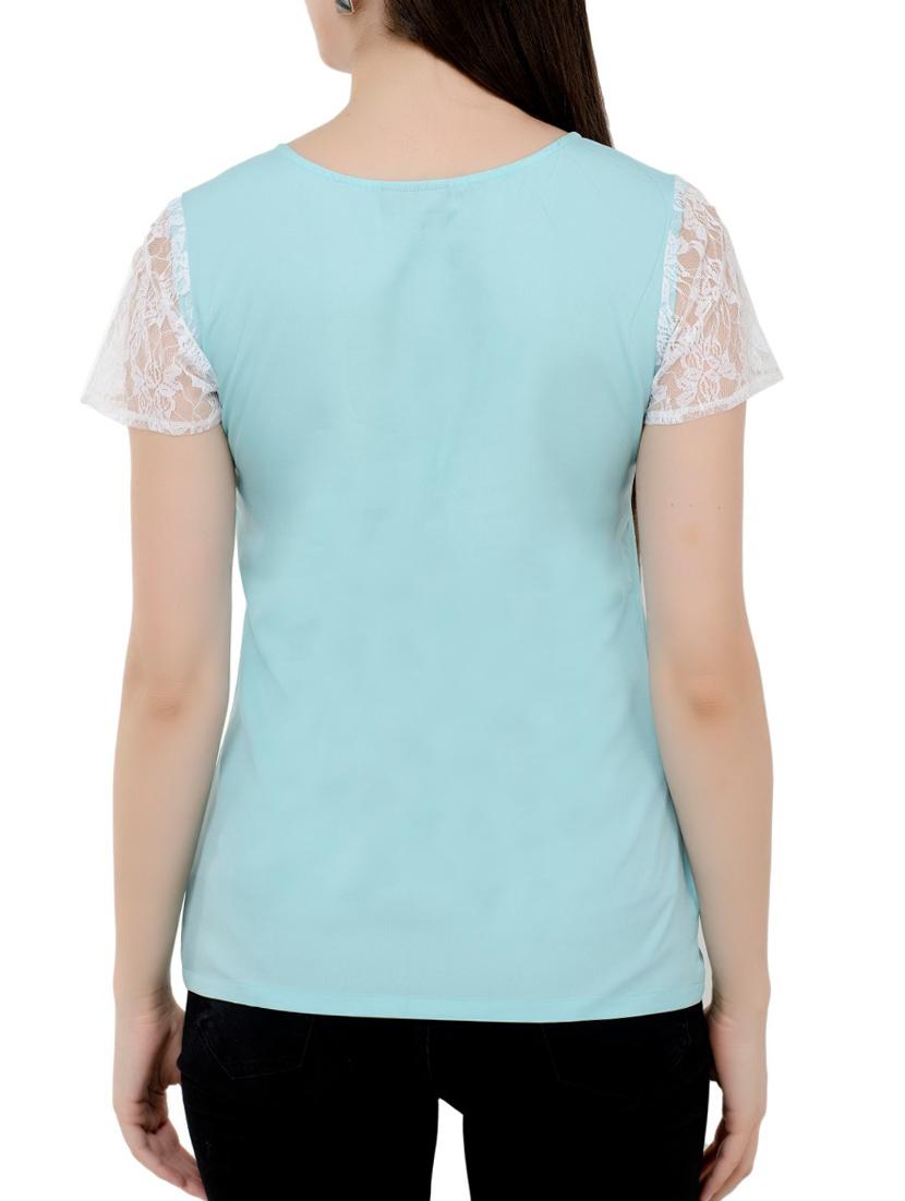 laced raglan sleeve top - 15331277 - Zoom Image - 3