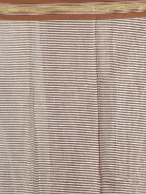 delicate golden bordered handloom saree with blouse - 15332996 - Standard Image - 3