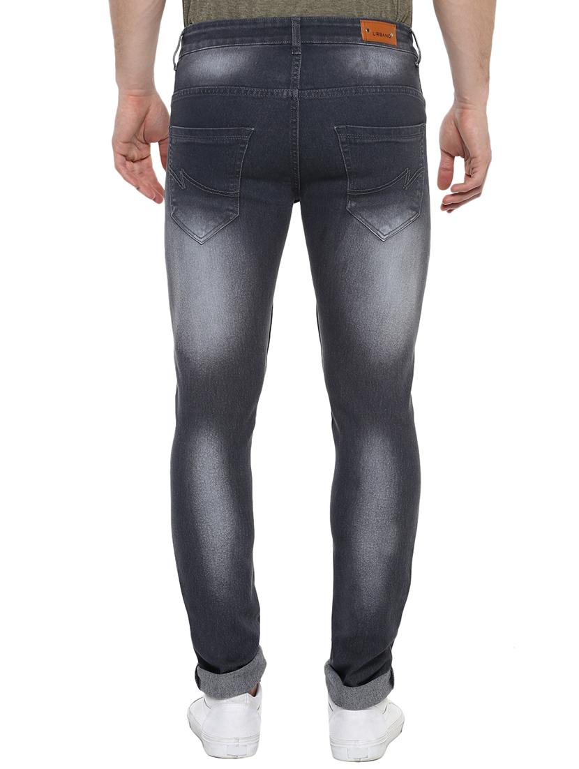 grey cotton blend washed jeans - 15333122 - Zoom Image - 3