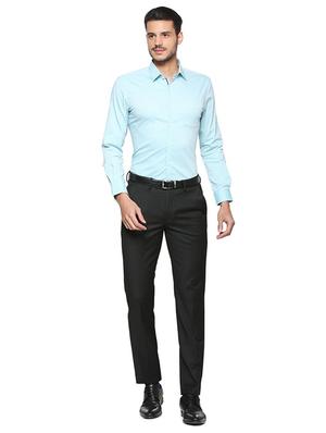 blue cotton formal shirt - 15333378 - Standard Image - 3