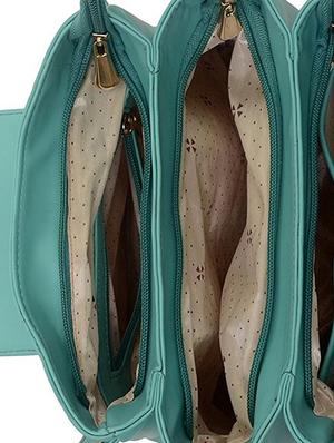 green leatherette regular sling bag - 15333926 - Standard Image - 3