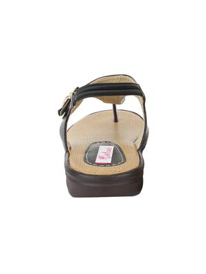 black back strap sandal - 15334425 - Standard Image - 3