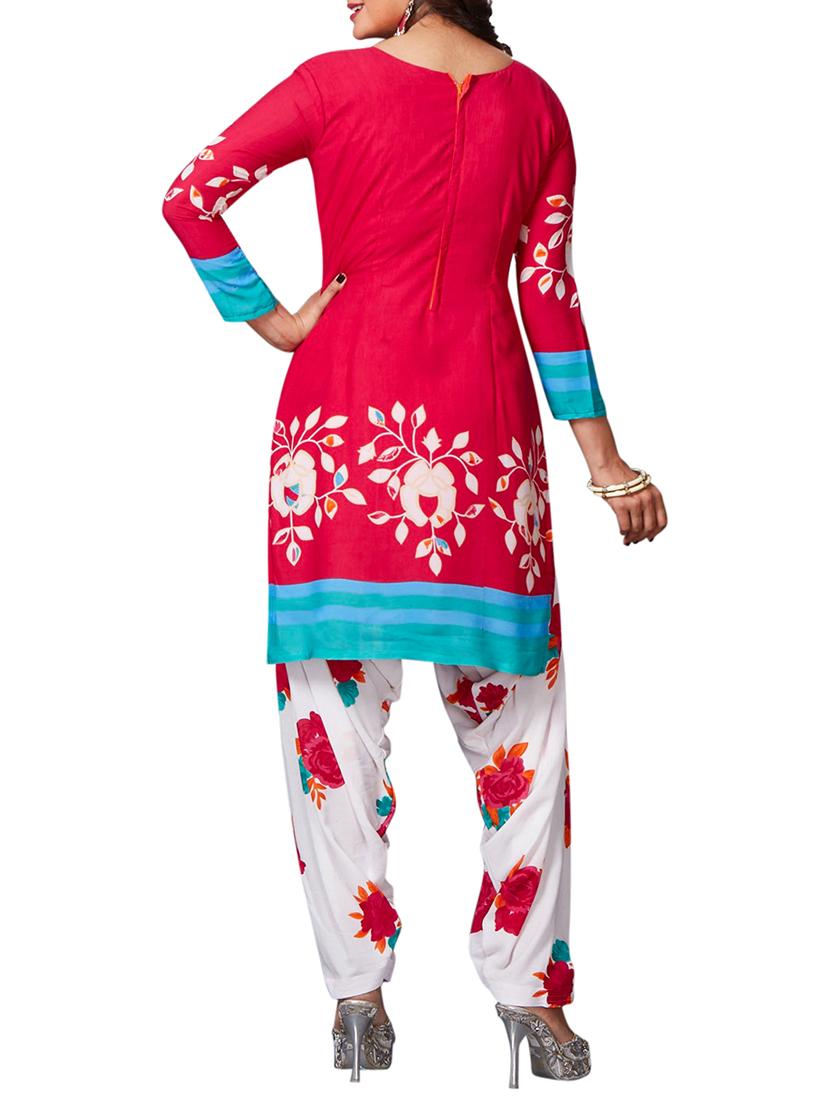 printed unstitched salwar suit - 15335691 - Zoom Image - 3