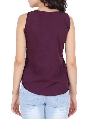 stylised neck sleeveless top - 15335888 - Standard Image - 3