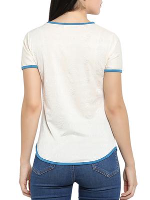 star applique textured top - 15336007 - Standard Image - 3
