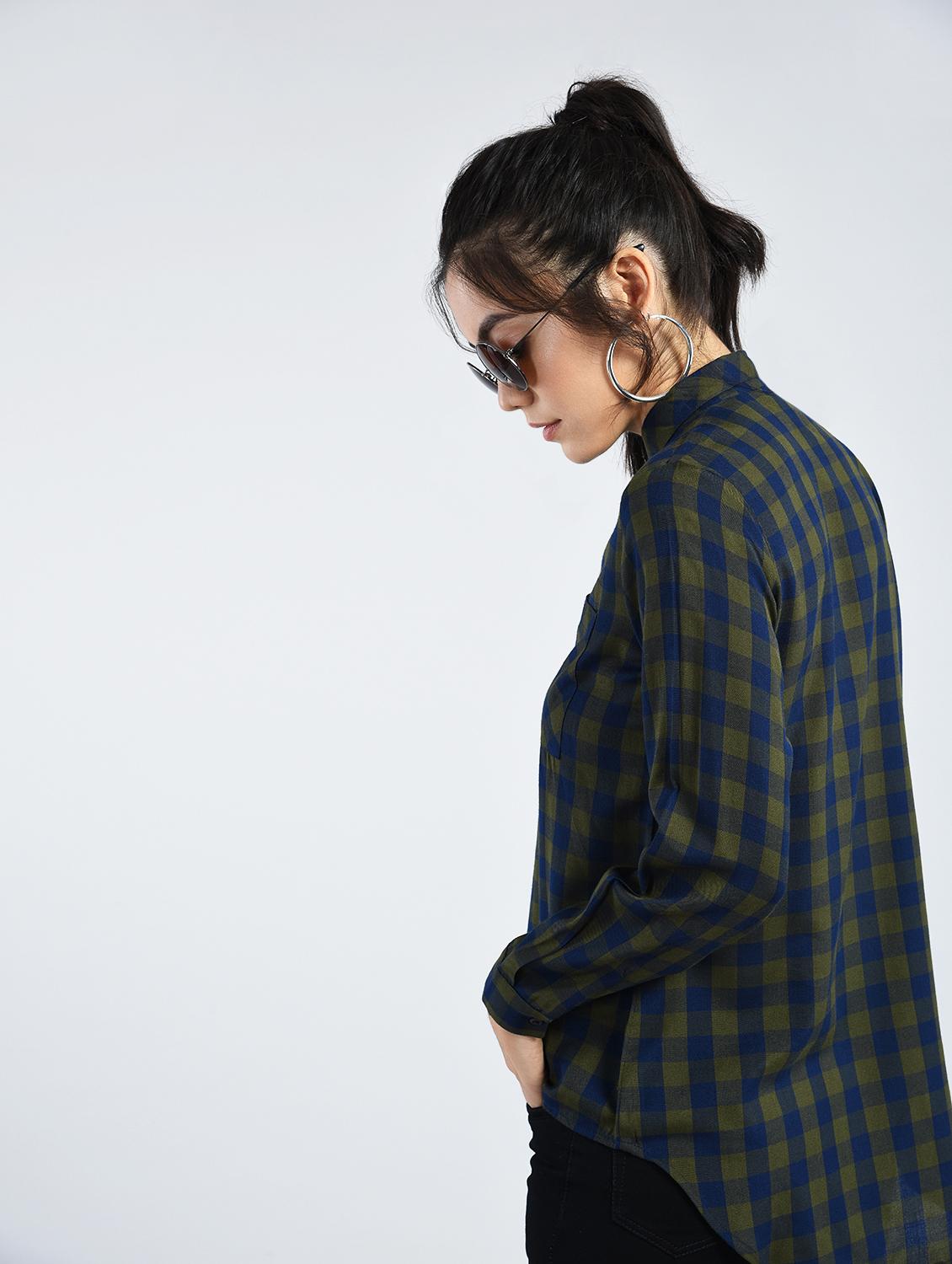 checked patch pocket detail shirt - 15337592 - Zoom Image - 3